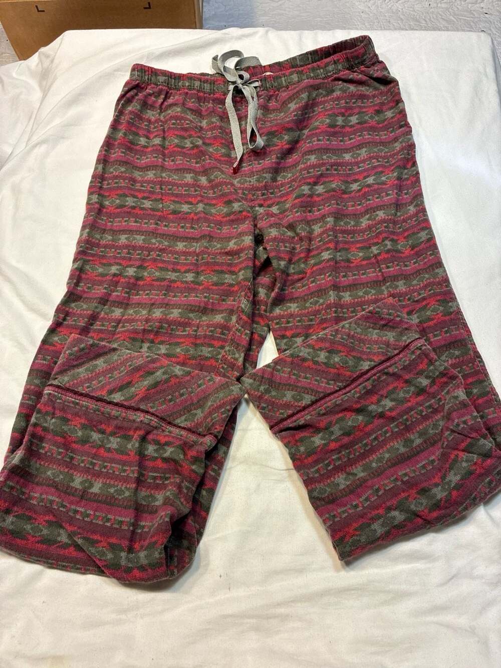 Woolrich Men's Aztec Fair Isle Print Flannel Pajama Sleep Pants